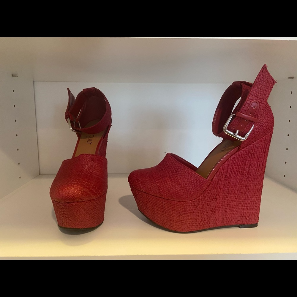 Shoe Cult Red Wedges